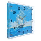 Часы-картина настенные, серия: Море, "Парусник", плавный ход, 25х35 см - фото 9822117