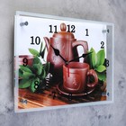 Часы-картина настенные, серия: Интерьер, "Японский чайный набор", 25х35 см - фото 8254144