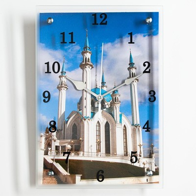 Часы настенные, серия: Город, "Мечеть Кул Шариф", 25х35  см