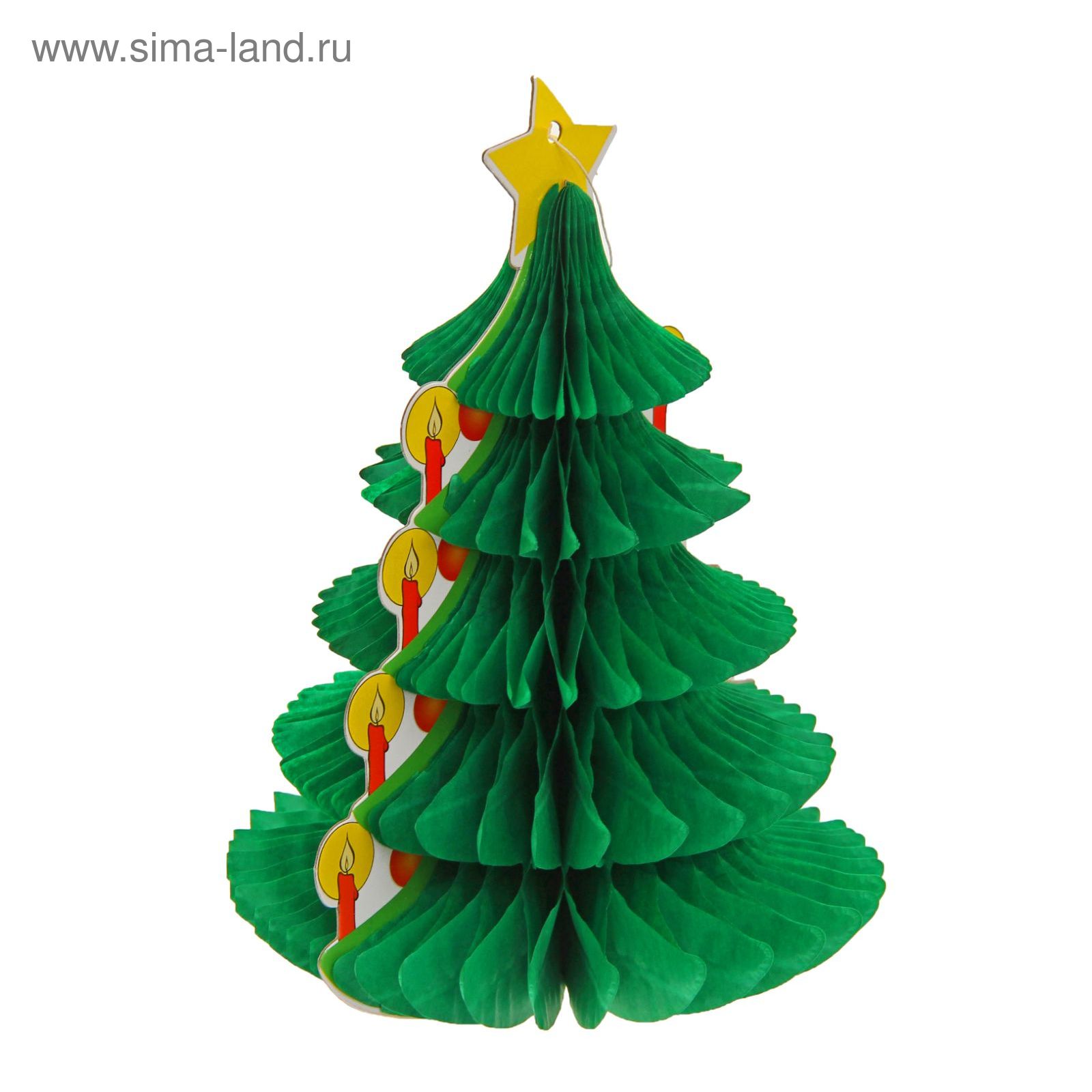 Ёлочка из бумаги своими руками объемная