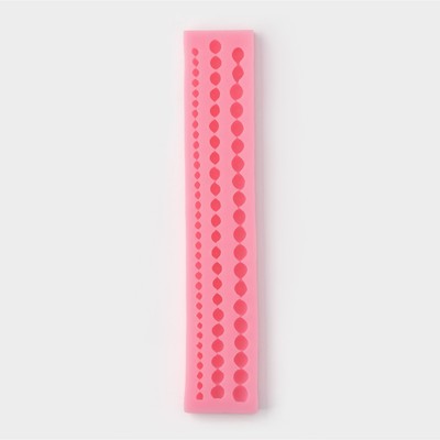 Молд Доляна «Жемчужная нить», силикон, 23×4 см, цвет МИКС