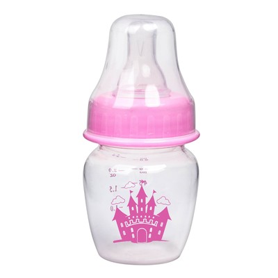 Бутылочка для кормления «Замок принцессы», 60 мл, от 0 мес., цвет розовый