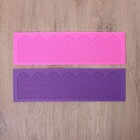 Коврик для айсинга Доляна «Кружево», силикон, 38,5×11,5 см, цвет МИКС - фото 8524430