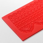 Коврик для айсинга Доляна «Кружево», силикон, 38,5×11,5 см, цвет МИКС - Фото 8
