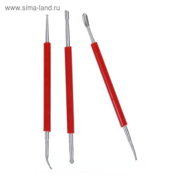 Набор инструментов для лепки, 3 предмета - Фото 1