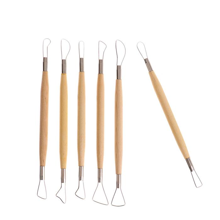 Набор инструментов для лепки, 6 предметов - Фото 1