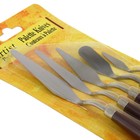 Набор мастихинов для художника, 5 предметов (1, 2, 3, 4, 5) - Фото 3