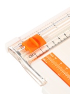 Резак для бумаги роликовый А4, до 3 листов, безопасное лезвие, длина реза 300 мм, корпус белый - Фото 11