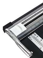 Резак для бумаги роликовый А4, до 3 листов, безопасное лезвие, длина реза 300 мм, корпус черный - Фото 11