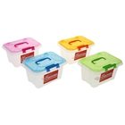 Контейнер для хранения с крышкой 23х16х12 см, цвет МИКС - Фото 2