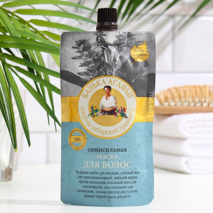 Маска для волос Банька Агафьи семисильная, 100 мл - Фото 1