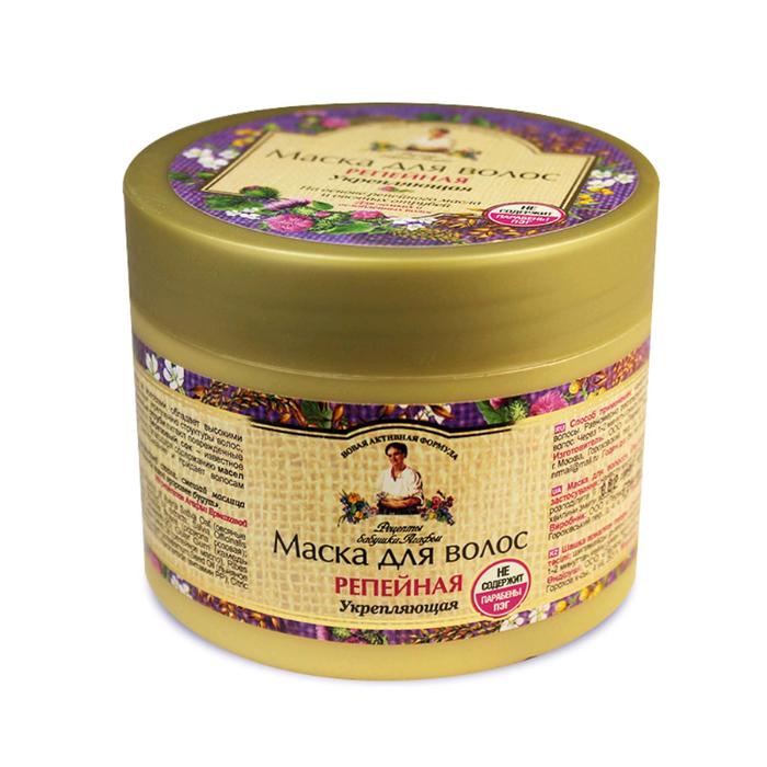 Маска для ослабленных волос Банька Агафьи репейная укрепляющая, 300 мл 13361