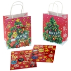 Пакет крафтовый с декоративными наклейками «С Новым годом», 18 × 23 см - Фото 1