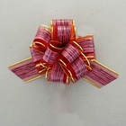 Подарочный бант - шар №5 «Узор», красный, для упаковки подарков - Фото 2