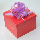 Бант-шар №5 "Узор", цвет сиреневый - Фото 4