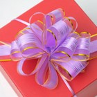 Бант-шар №5 "Узор", цвет сиреневый - Фото 5