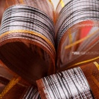 Подарочный бант - шар №5 «Узор», цвет кофейный, для упаковки подарков - Фото 2