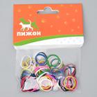 Резинки для животных, набор 100 шт., микс цветов - Фото 1