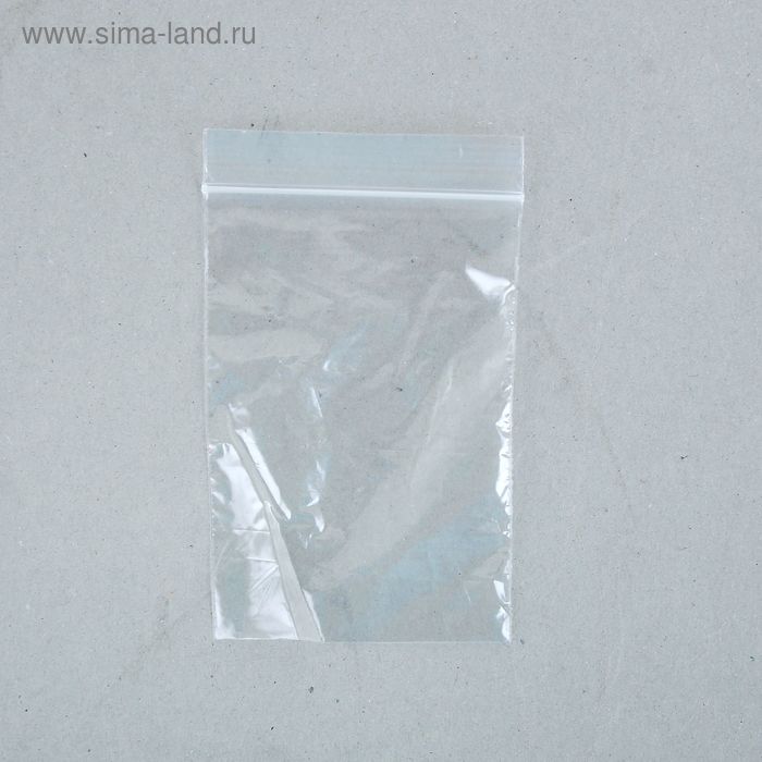 Пакет zip lock 7 х 10 см, 30 мкм - Фото 1