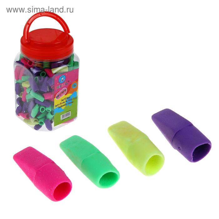 Ластик фигурный насадка на карандаш МИКС - Фото 1