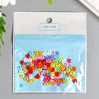 Пуговицы пластик для творчества 2 прокола "Цветные пуговички" набор 100 шт 0,6х0,6 см - Фото 5