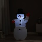 Надувная фигура "Снеговик" светится, 120 см - Фото 6