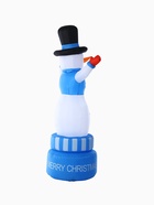 Надувная фигура новогодняя «Зимнее волшебство. Снеговик вертится вокруг себя», двигается, 210 см - Фото 4