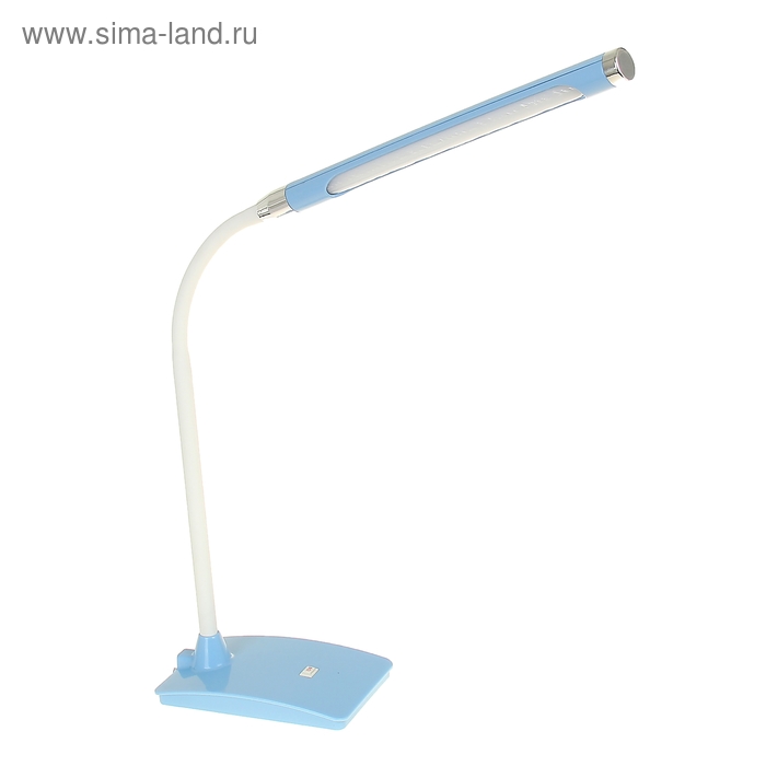 Лампа настольная LEDx23, (5 Вт, 4000 К), 2 режима, h=50 см (от USB и V220) голубая - Фото 1