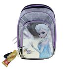 Рюкзак школьный эргономичная спинка Disney Frozen 40*28*17 см, для девочки, серый - Фото 1