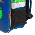 Рюкзак каркасный Angry Birds 36*28*12, эргономичная спинка для мальчика, синий - Фото 2