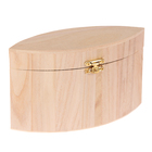 Шкатулка дерево под роспись "Листок" 6х10,5х18 см - Фото 1