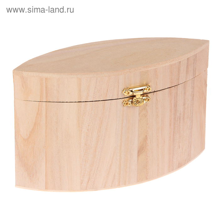 Шкатулка дерево под роспись "Листок" 6х10,5х18 см - Фото 1