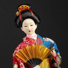 Кукла коллекционная "Гейша в шелковом кимоно с веером" 40 см - Фото 6