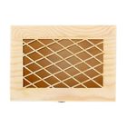 Шкатулка дерево под роспись "Сеточка на крышке" 7,5х13х18 см - Фото 4