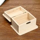 Шкатулка дерево под роспись "Сундучок" 7,8х12,5х9 см - Фото 2