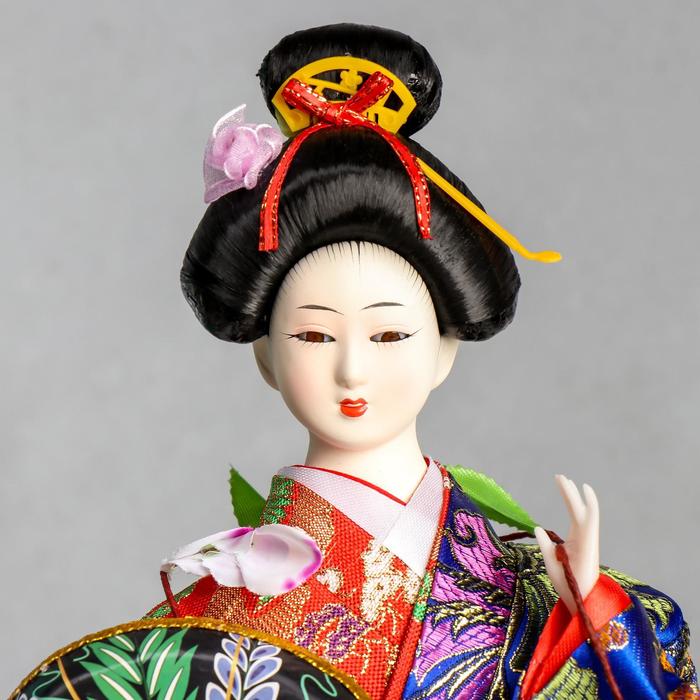 Кукла коллекционная "Гейша с веткой сакуры" 40 см - фото 1877293417