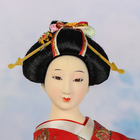 Кукла коллекционная "Гейша в красном кимоно с веером" 55 см - Фото 5