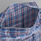 Сумка хозяйственная на молнии, 72 л, 57×27×47 см, синяя/белая - Фото 5