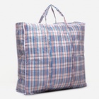 Сумка хозяйственная на молнии, 82 л, в клетку - Фото 2