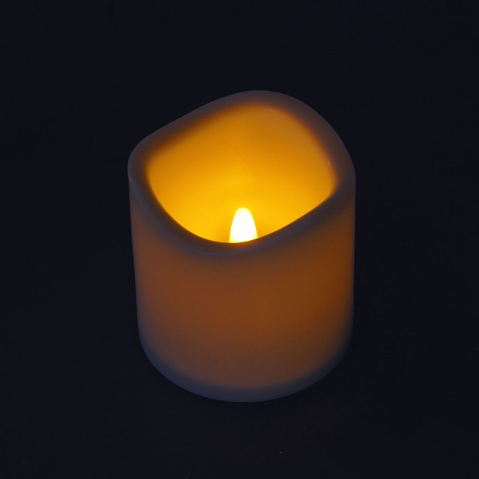 Свеча светодиодная «Пламя», с пультом, набор 3 шт. - фото 1925775041