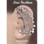 Серьга «Кафф» перо, цвет радужный в серебре - Фото 4