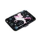 Визитница пластиковая, поверхность алюминиевая, 7 отделений внутри, МИКС - Фото 3