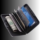 Визитница пластиковая, поверхность алюминиевая, 7 отделений внутри, МИКС - Фото 6