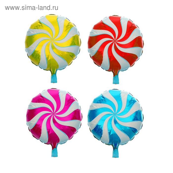 Воздушные шары фольгированные 18", набор «Гипноз», МИКС - Фото 1