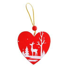 Подвеска декоративная «Зимний лес полон чудес» в форме сердца