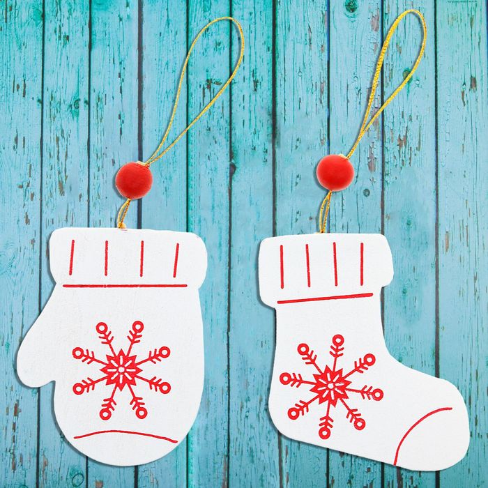 Елочная игрушка «Вязаный узор», МИКС - Фото 1