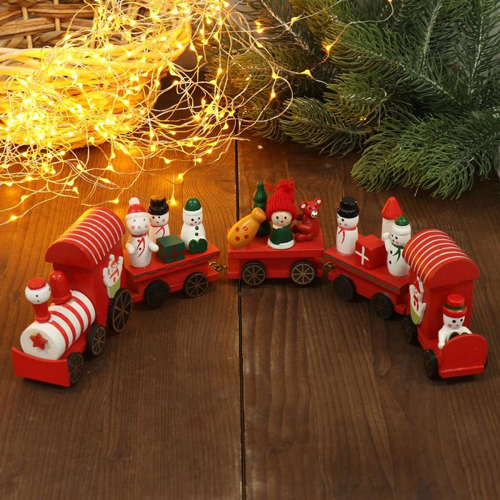 Сувенир «Новогодний поезд», 39.5 см - Фото 1