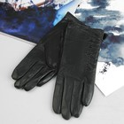 Перчатки женские "Джей", р-р 6,5, подклад, цвет черный - Фото 1