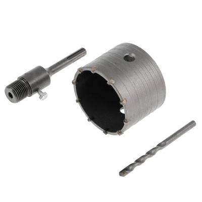 Коронка буровая в сборе ТУНДРА, SDS-plus, М22×80 мм