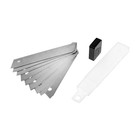 Лезвия для ножей ТУНДРА, сегментированные, 18 мм, 10 контейнеров по 10 лезвий, 100 шт. - Фото 4